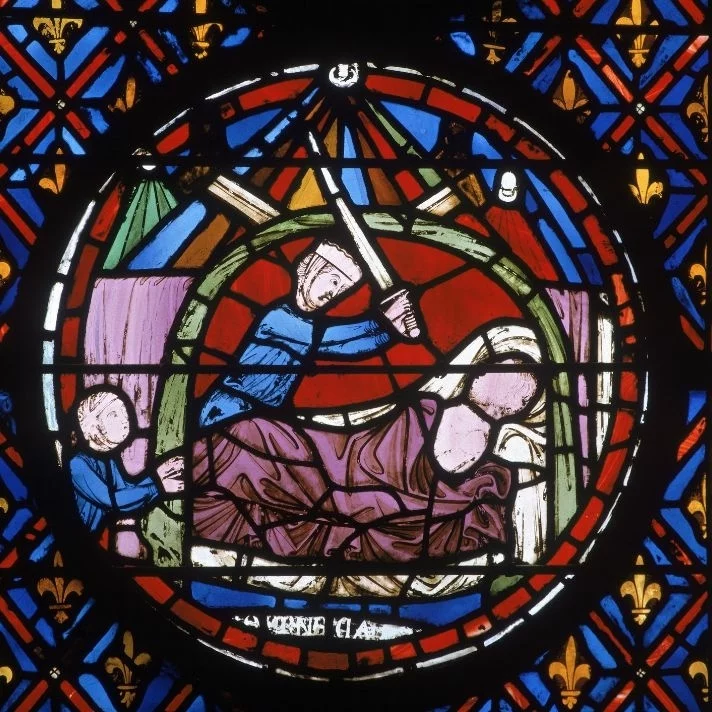 Sainte-Chapelle de Paris - vitrail - Mort d'Holopherne